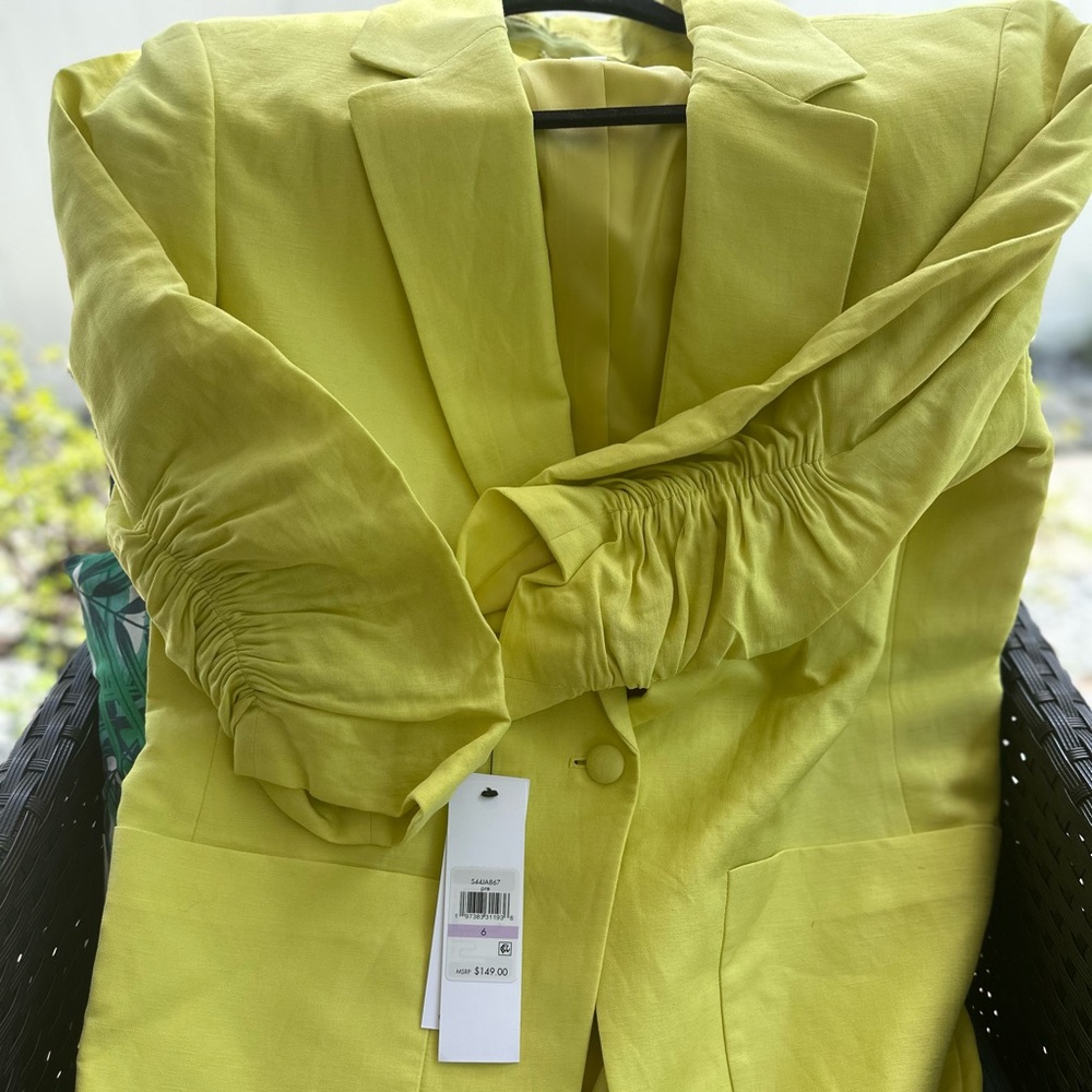 Calvin Klein Collection Yellow Blazer